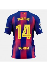 Barcelona Marcus Rashford #14 Fotballdrakt Hjemme Klær 2025-26 Korte ermer